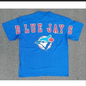 Vtg 1993 Blue Jays World Series T-Shirt NWT XL All Over Print Bulletin 90s MLB
